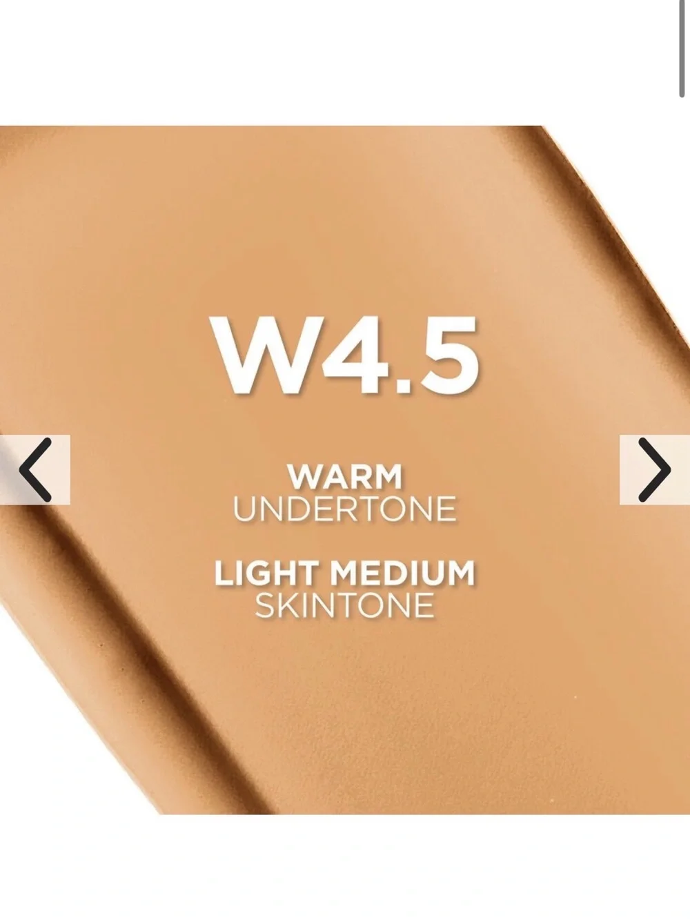 L'Oreal True Match Foundation W4.5 Warm Light Medium - Beige